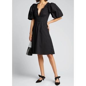 Brock Collection Woven Queenique Dress in Black Size 8